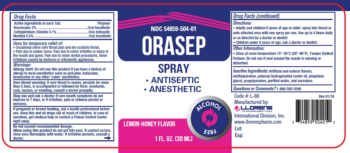 Pill image for Llorens- Orasep Spray 504