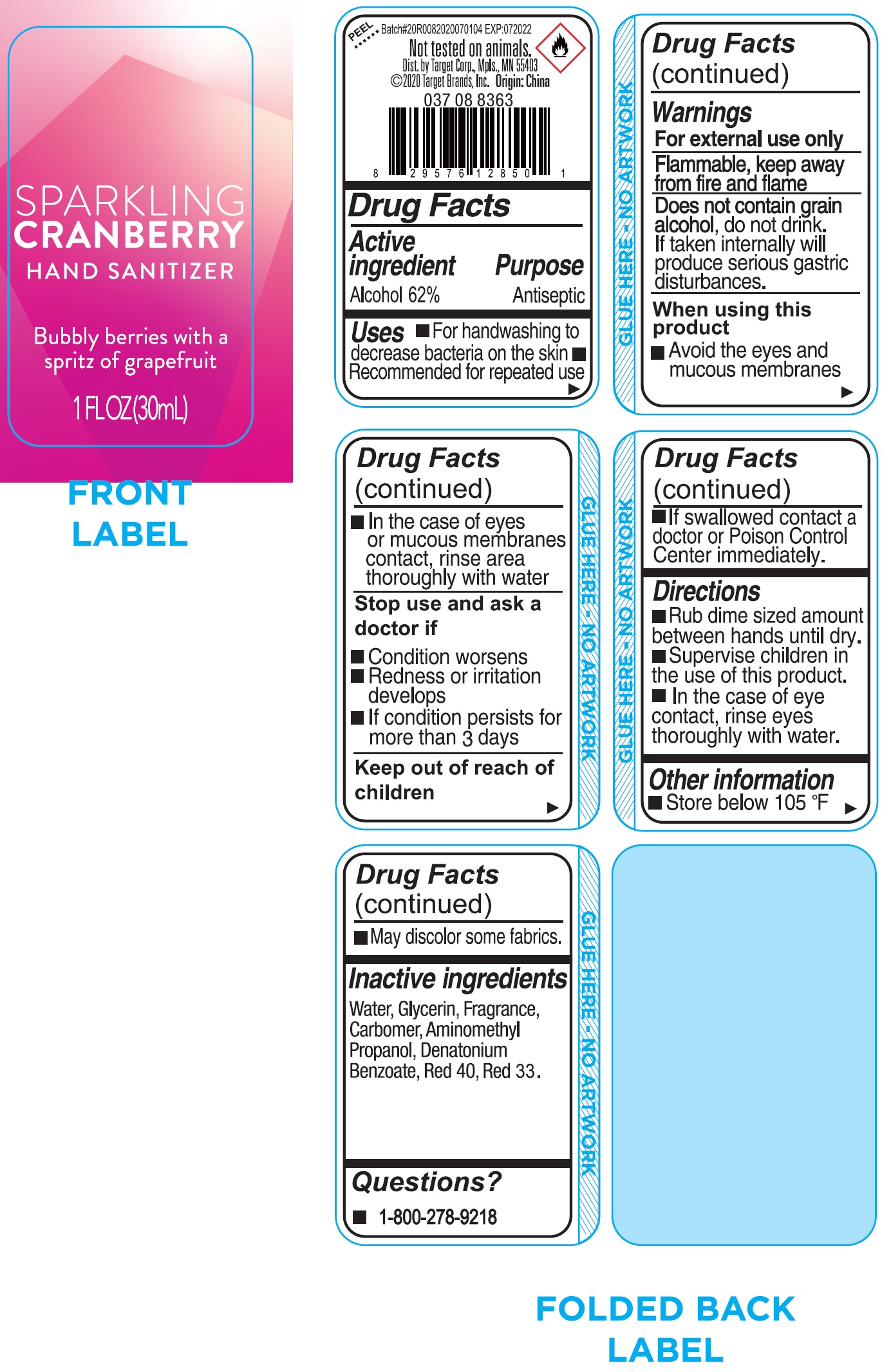Pill image for sparkling cranberry hand sanitizer