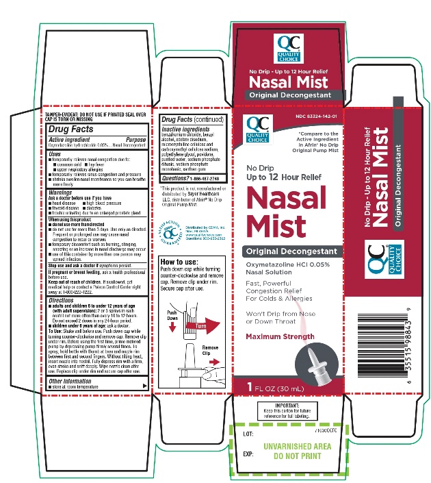 Pill image for Quality Choice Nasal Mist No Drip Drug Facts