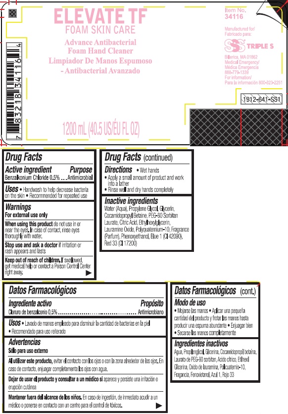 Pill image for Elevate Tf Foam Skin Care Advance Antibacterial Foam Hand Cleaner