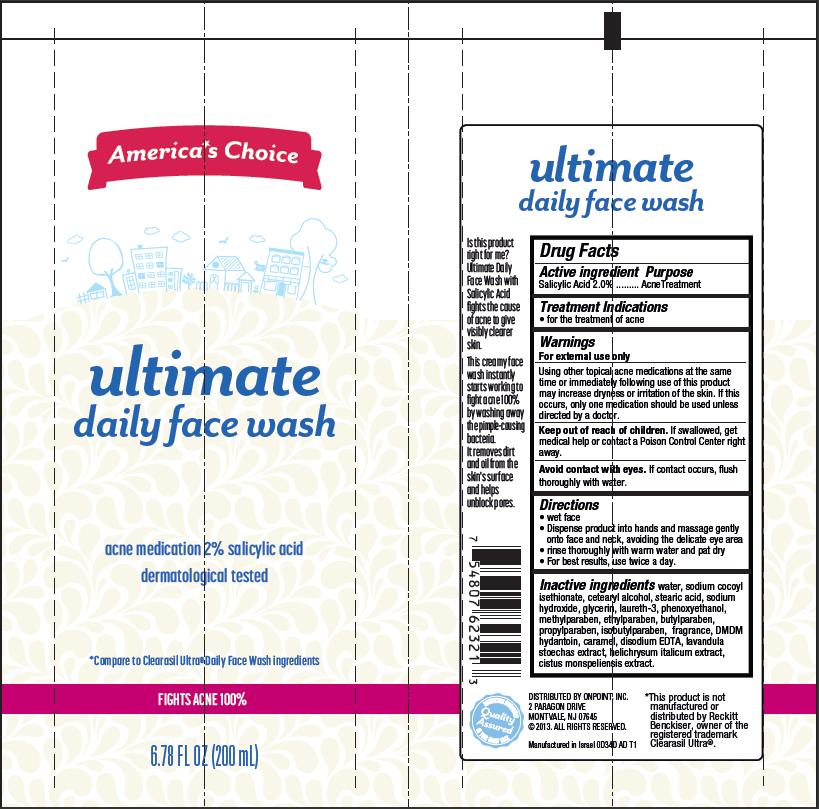 Pill image for america's choice ultimate daily face wash