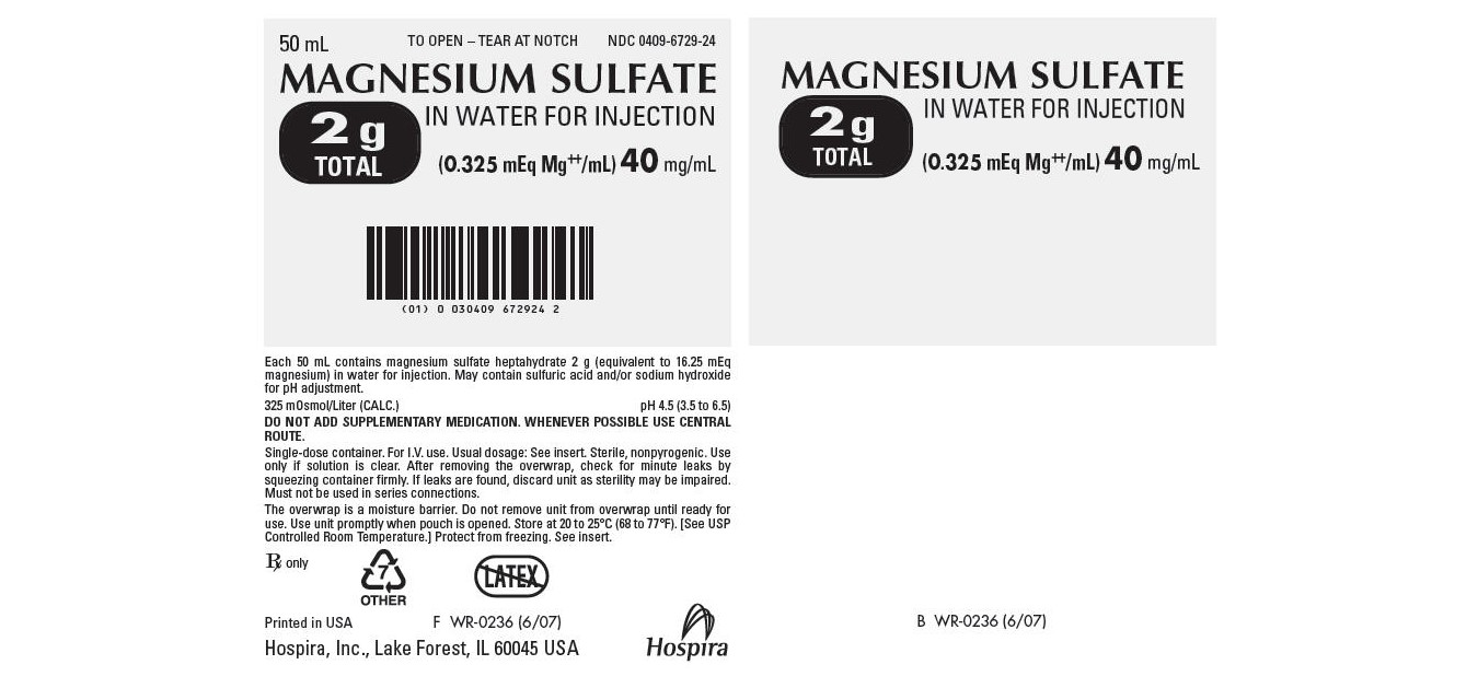 Pill image for Magnesium Sulfate In Water For Injection (0.325 Meq Mg"/ml) 40mg/ml 2g Total 50ml Bag