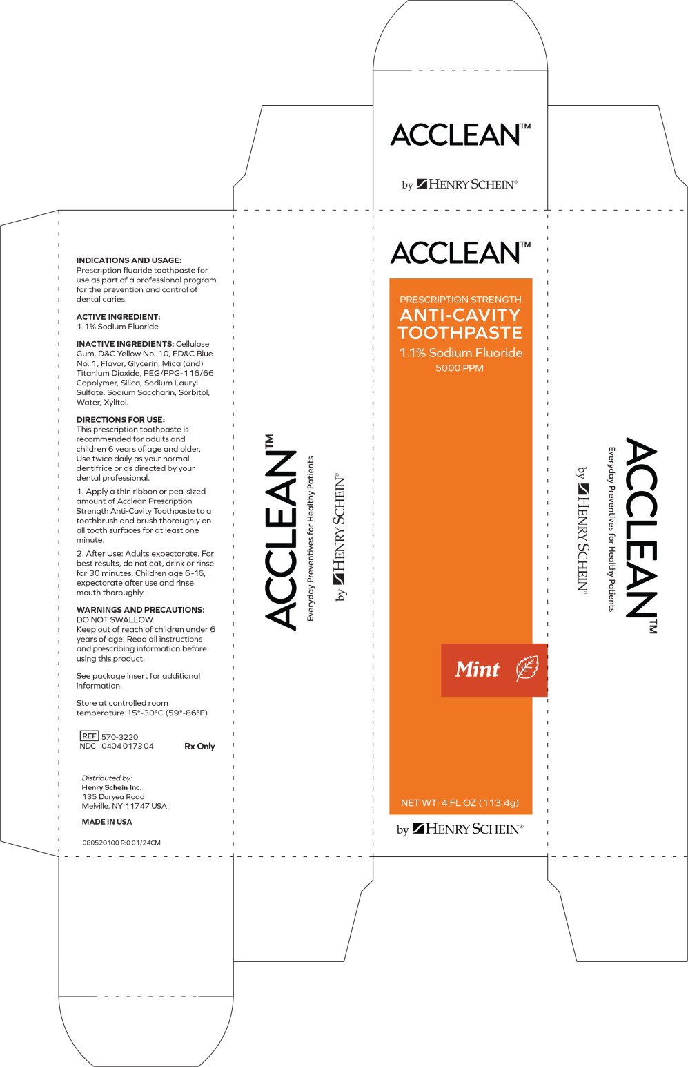 Pill image for Acclean™ Prescription Strength Anti-cavity Toothpaste