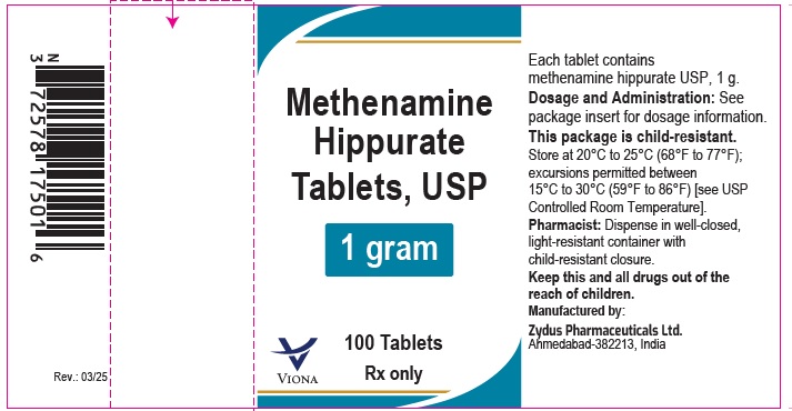Pill image for Methenamine Hippurate Tablets, Usp