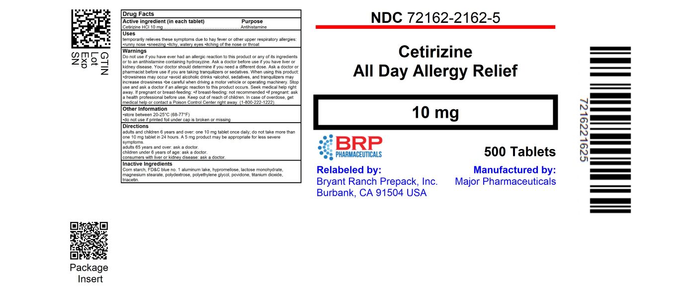 Pill image for Major Pharmaceuticals Cetirizine Drug Facts