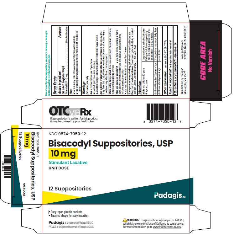 Pill image for Bisacodyl Suppositories, Usp Drug Facts