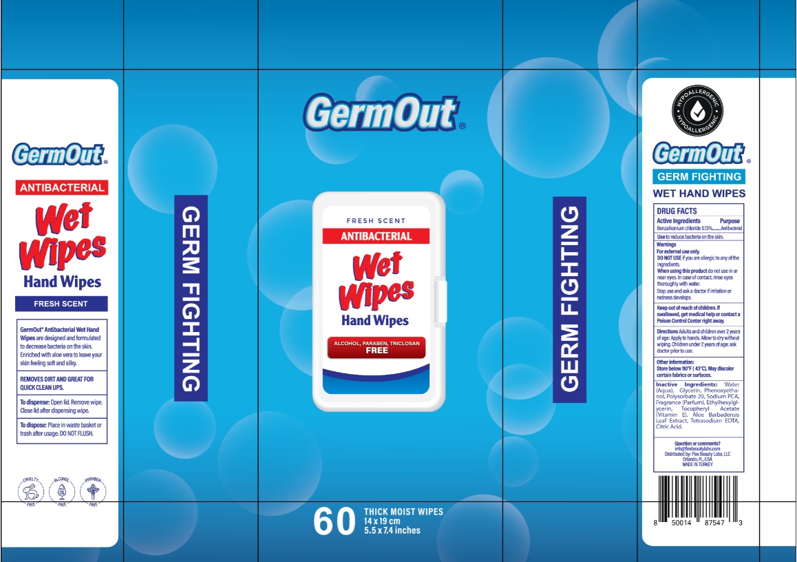 Pill image for Germout- Wet Wipes Antibaterial