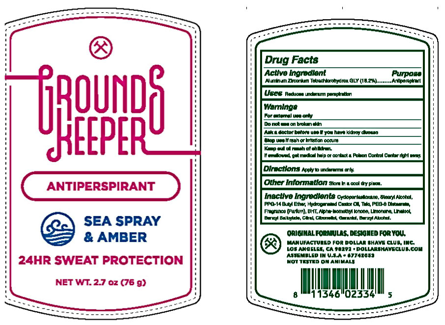 Pill image for Dollar Shave Club Grounds Keeper 24hr Protection Sea Spray And Amber Antiperspirant