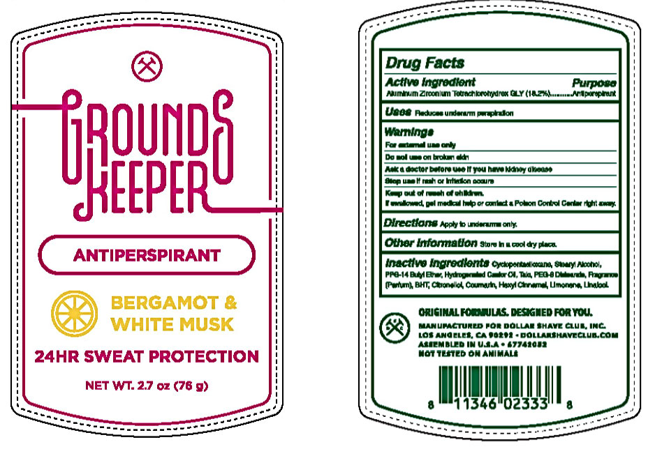 Pill image for Dollar Shave Club Grounds Keeper 24hr Protection Bergamot And White Musk Antiperspirant