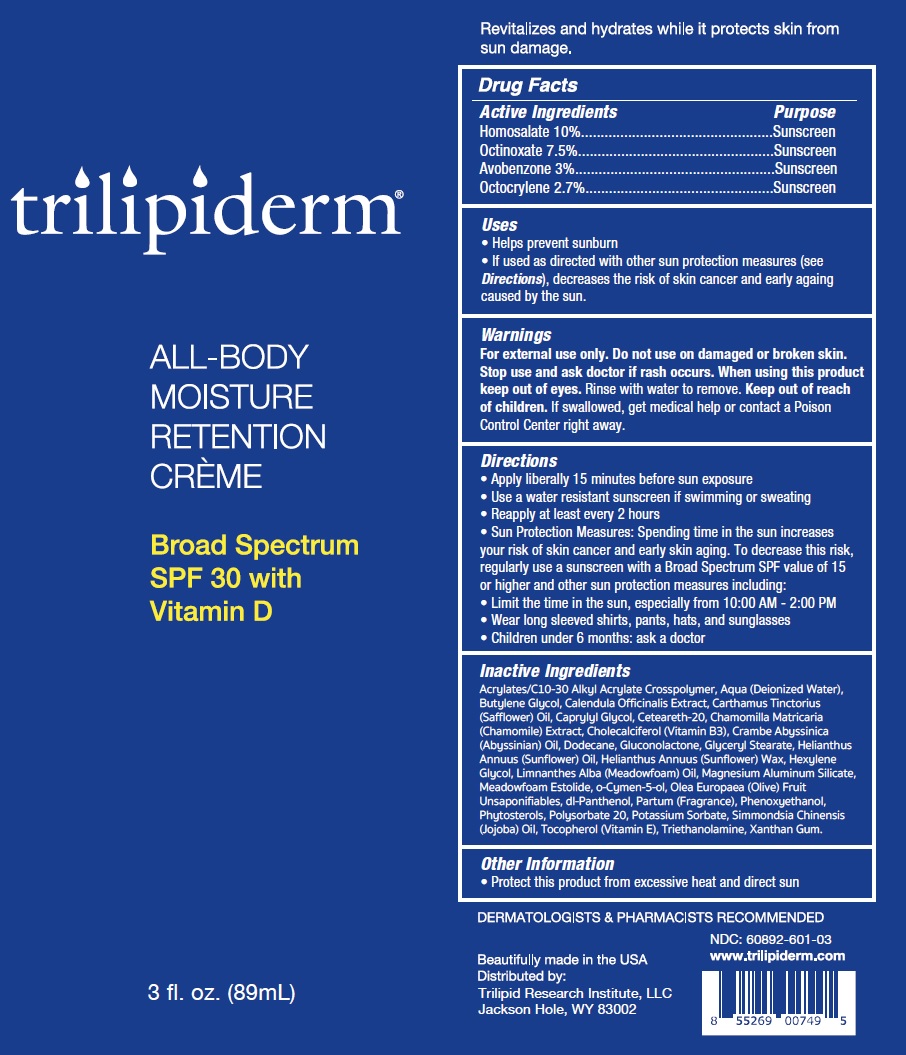 Pill image for trilipiderm all-body moisture retention cream spf-30