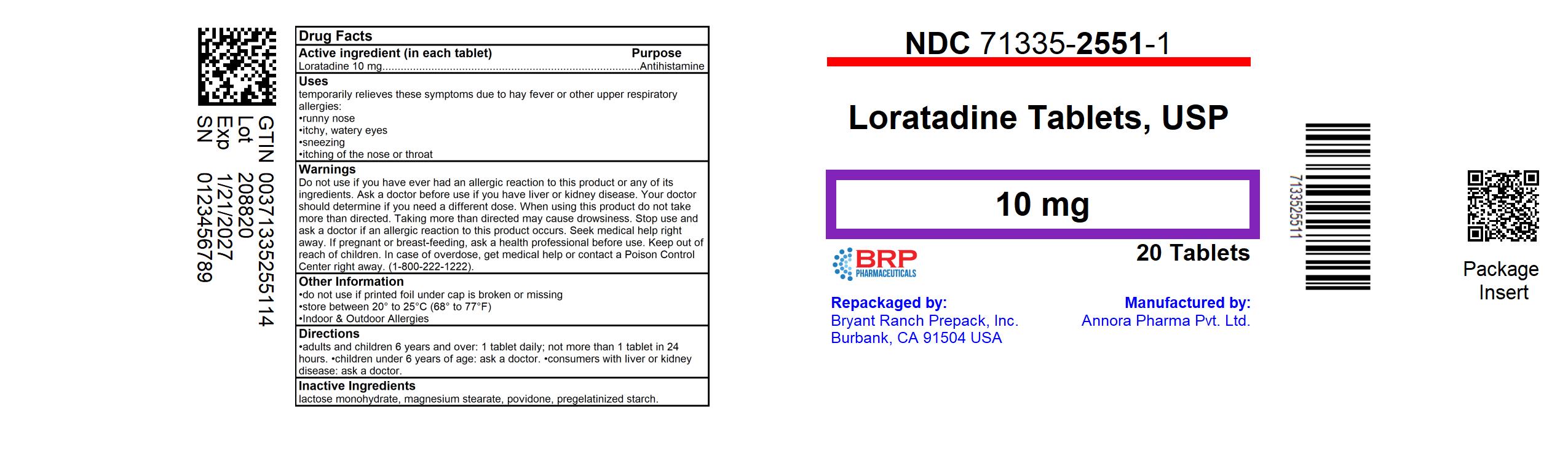 Pill image for Loratadine Tablets Usp, 10mg/antihistamine