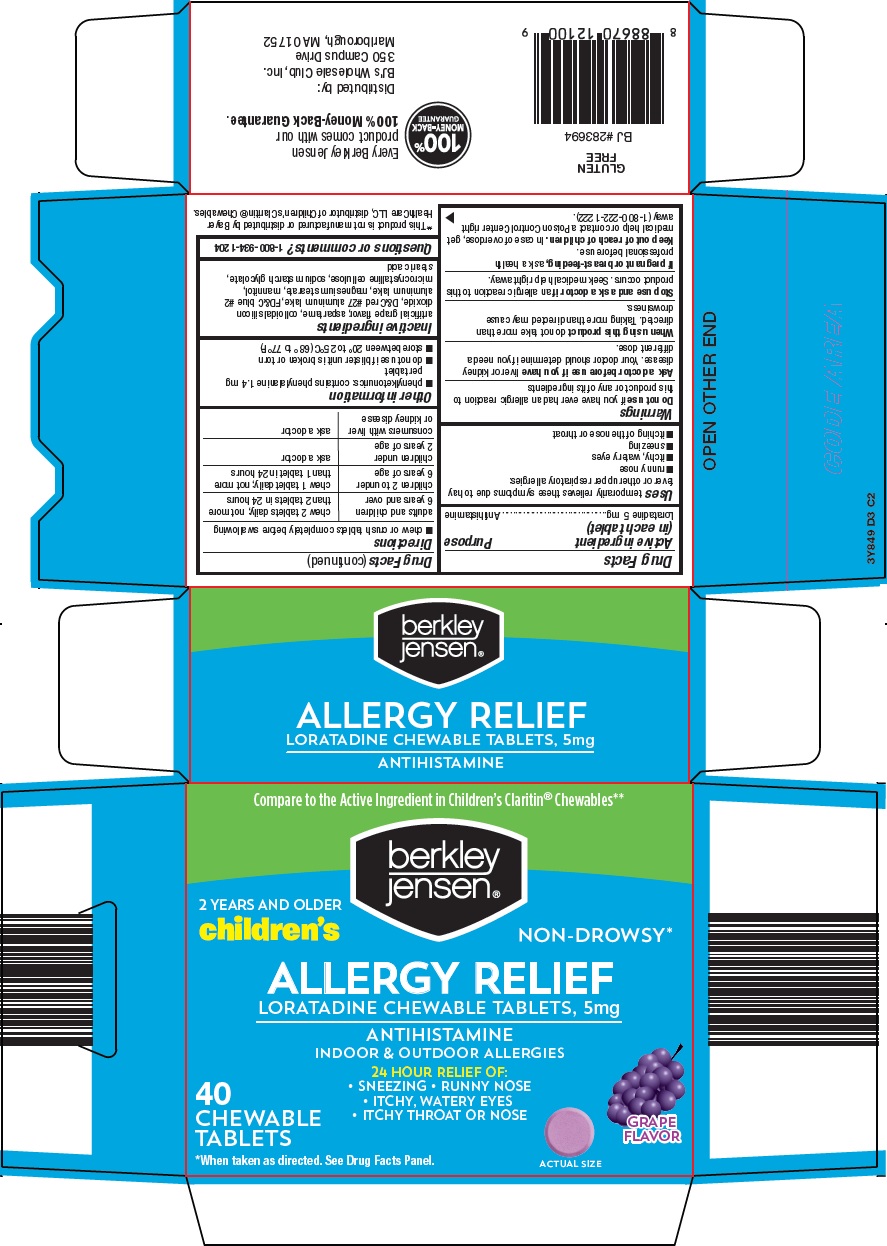 Pill image for Bjwc Allergy Relief Drug Facts