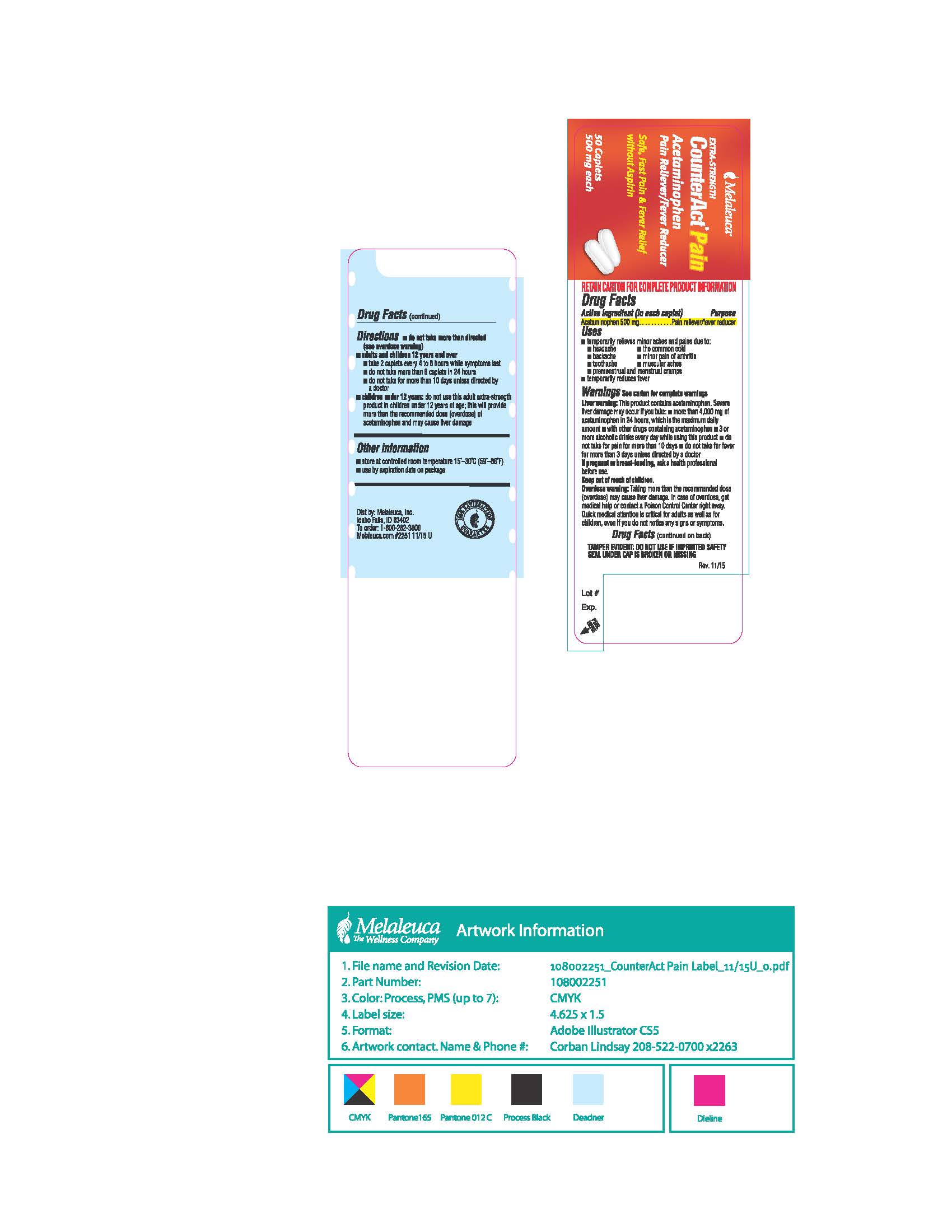 Pill image for Counteract Pain Content Of Labeling
