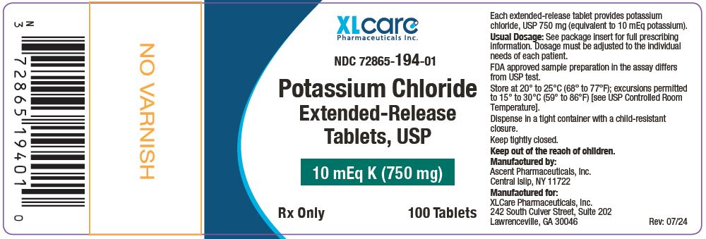 Pill image for Potassium Chloride Extended-release Tablets, Usp