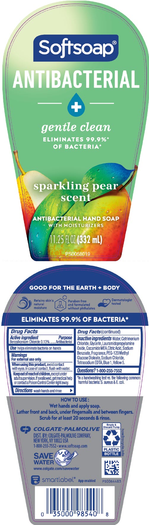 Pill image for Softsoap Antibacterial Sparkling Pear