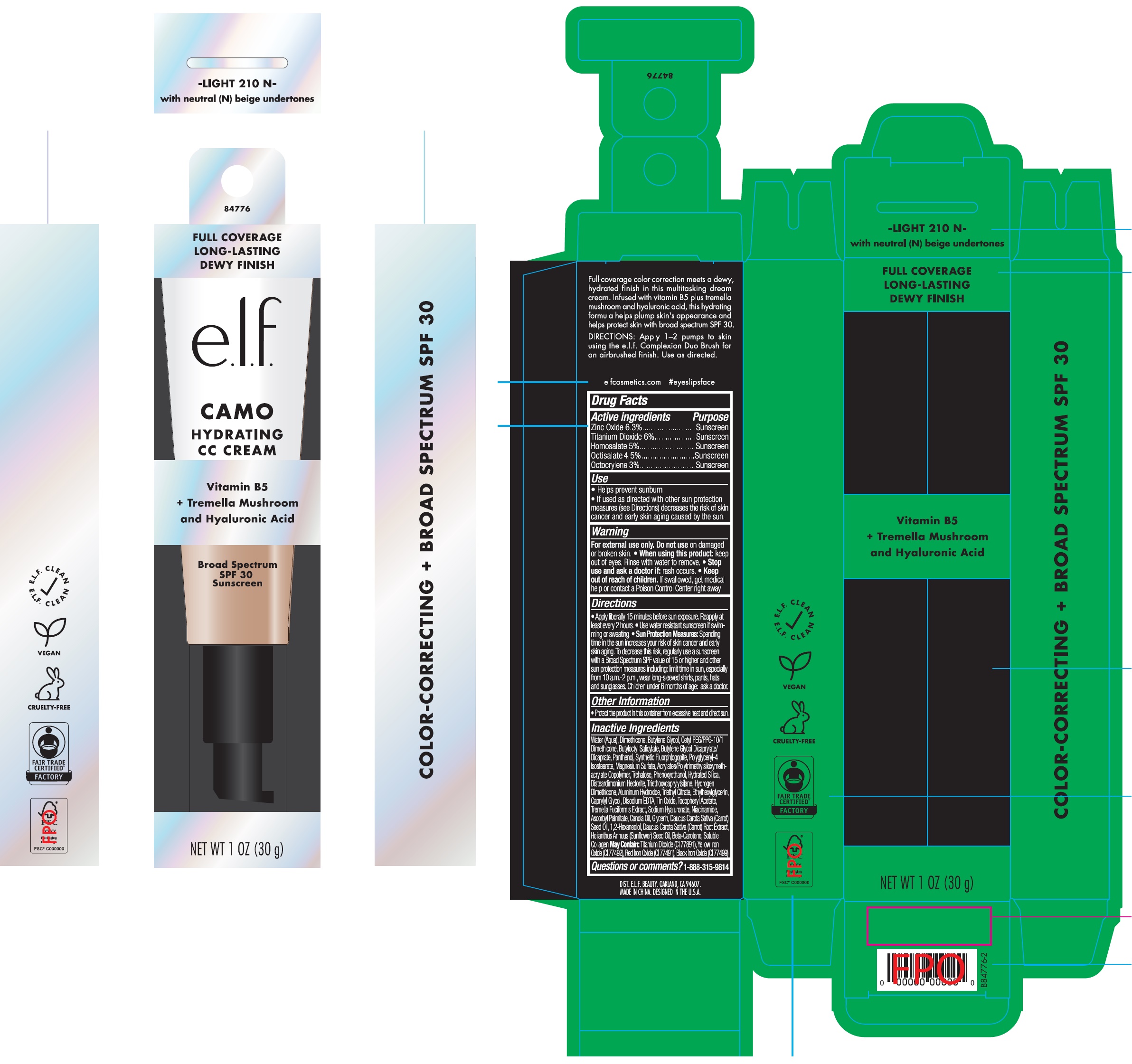 Pill image for Hydrating Camo Cc Cream Spf30 Light 210 N