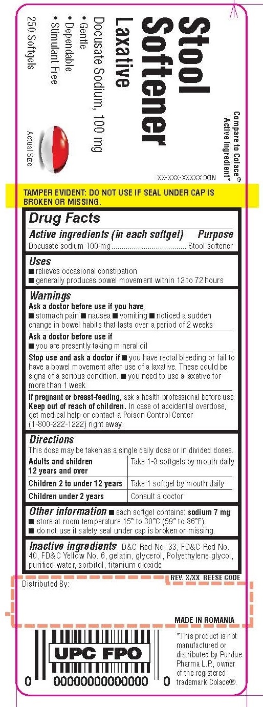 Pill image for Docusate Sodium 100mg Two-tone, capsule, Liquid Filled