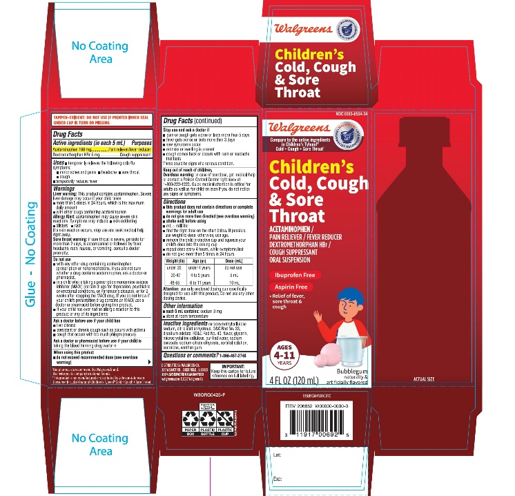 Pill image for Walgreens Children's Cold + Cough + Sore Throat Relief