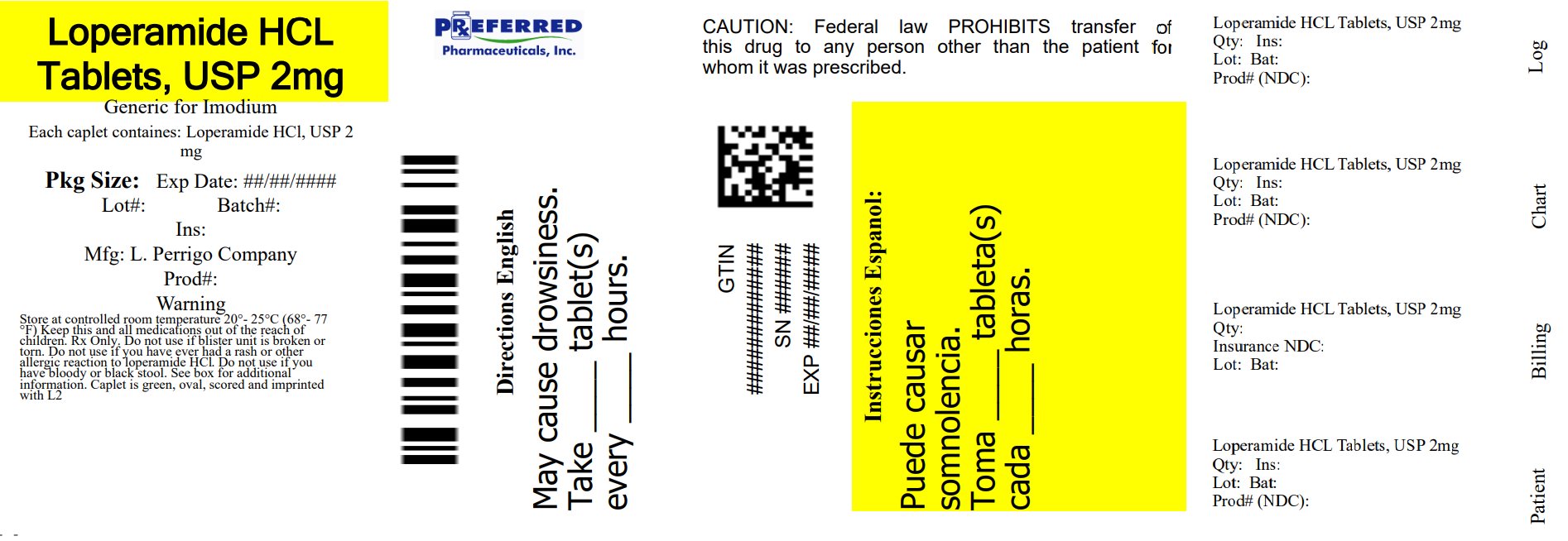Pill image for Perrigo Anti-diarrheal Drug Facts