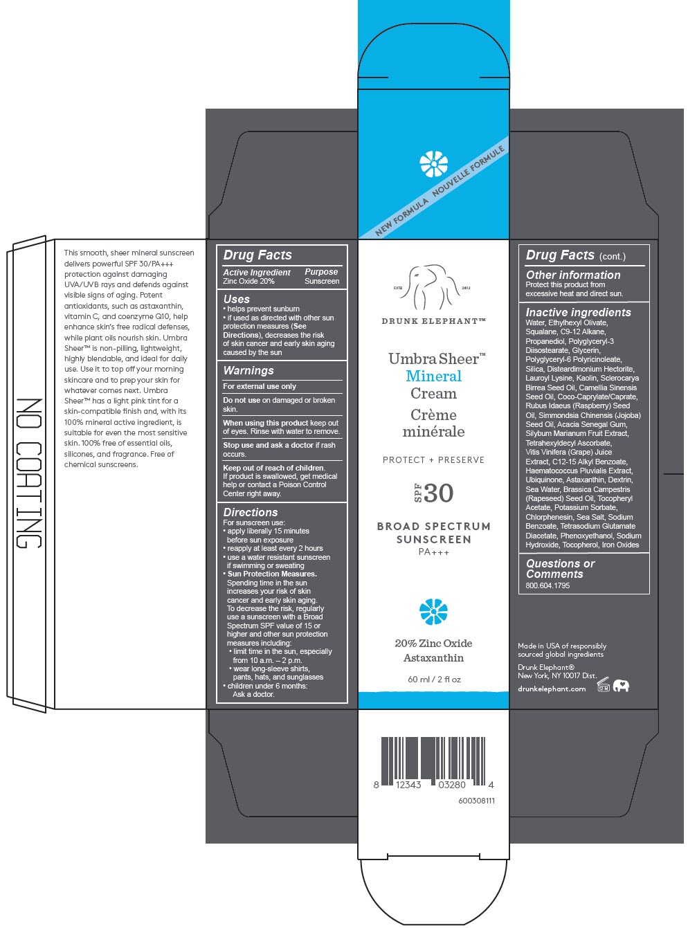 Pill image for umbra sheer™ mineral cream spf 30