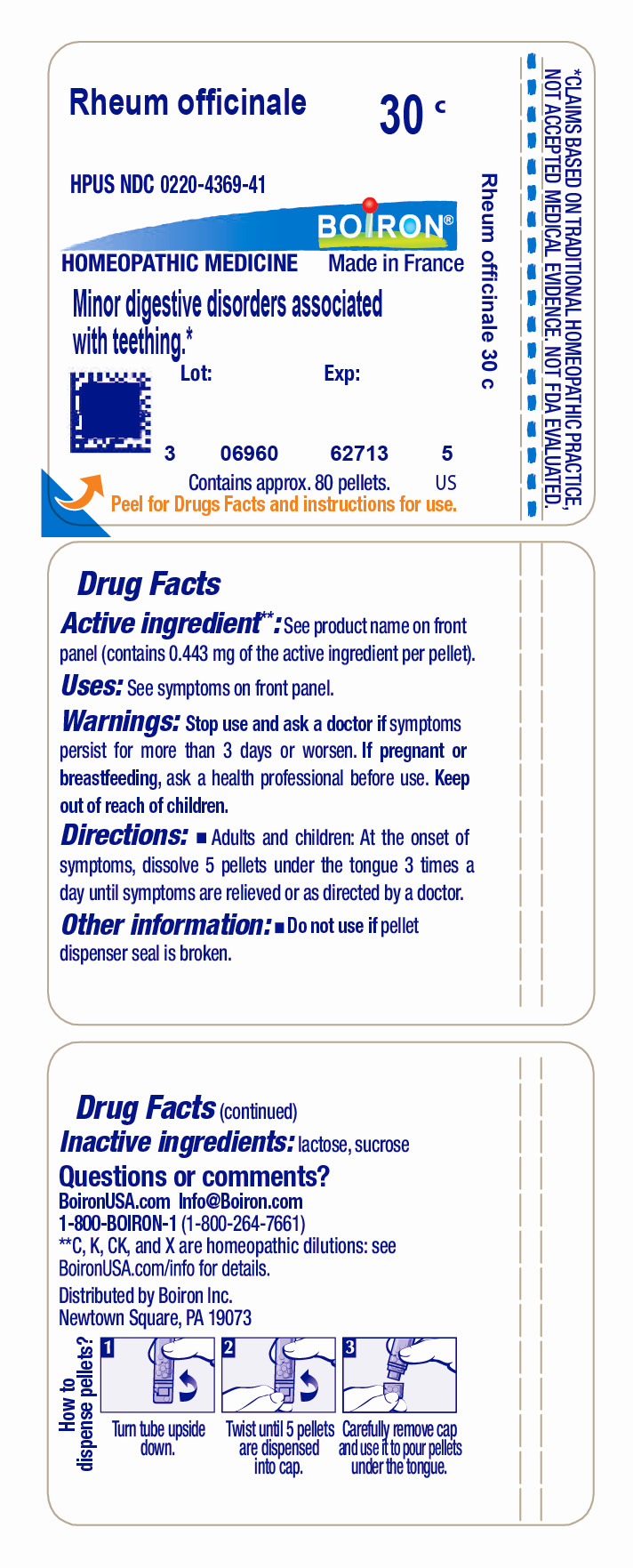 Pill image for rheum officinale 30c