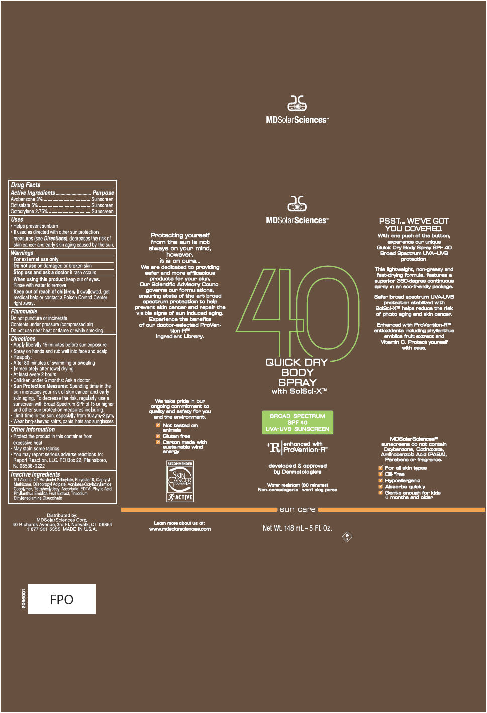 Pill image for Quick Dry Body Spray 5fl Oz