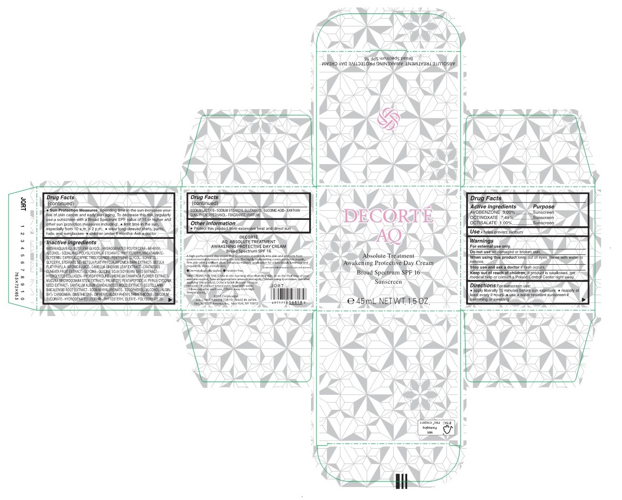 Pill image for Decorté Aq Absolute Treatment Awakening Protective Day Cream Broad Spectrum Spf 16 Sunscreen