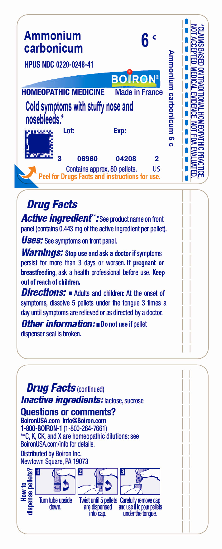 Pill image for Ammonium Carbonicum 6c