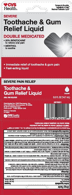 Pill image for 5820375 Cvs Toothache & Gum Relief Liquid