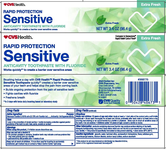 Pill image for 5820006 Cvs Rapid Protection Sensitive Toothpaste