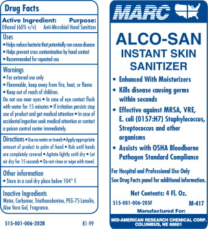 Pill image for alco-san instant skin sanitizer