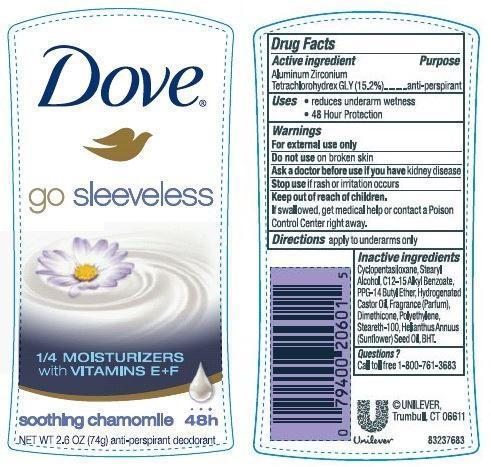 Pill image for Dove Go Sleeveless Soothing Chamomile Antiperspirant Deodorant