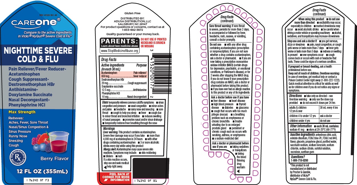 Pill image for American Sales Company Nighttime Severe Cold & Flu Drug Facts