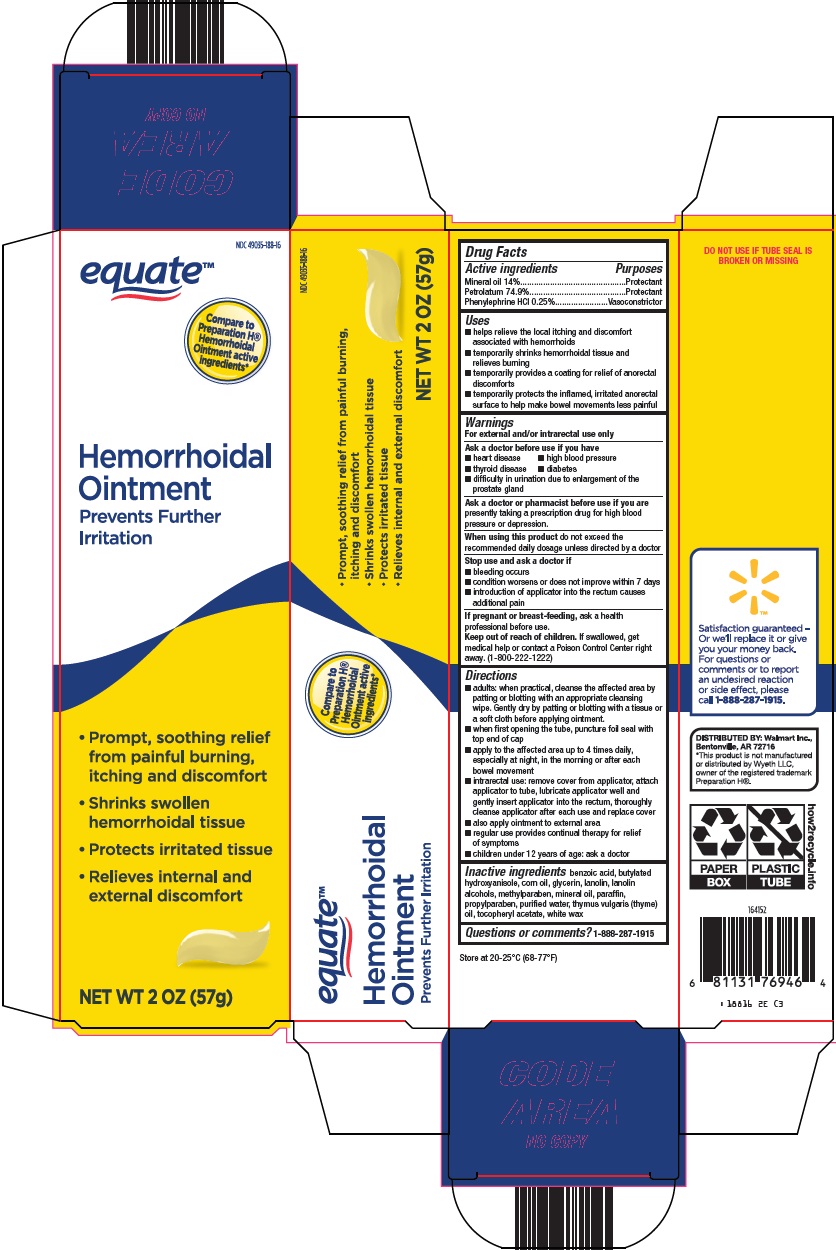 Pill image for Wal-mart Hemorrhoidal Ointment Drug Facts