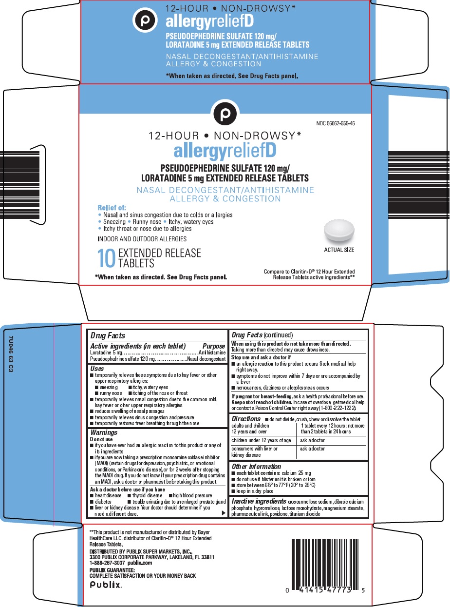 Pill image for publix super markets, inc. allergy relief d drug facts