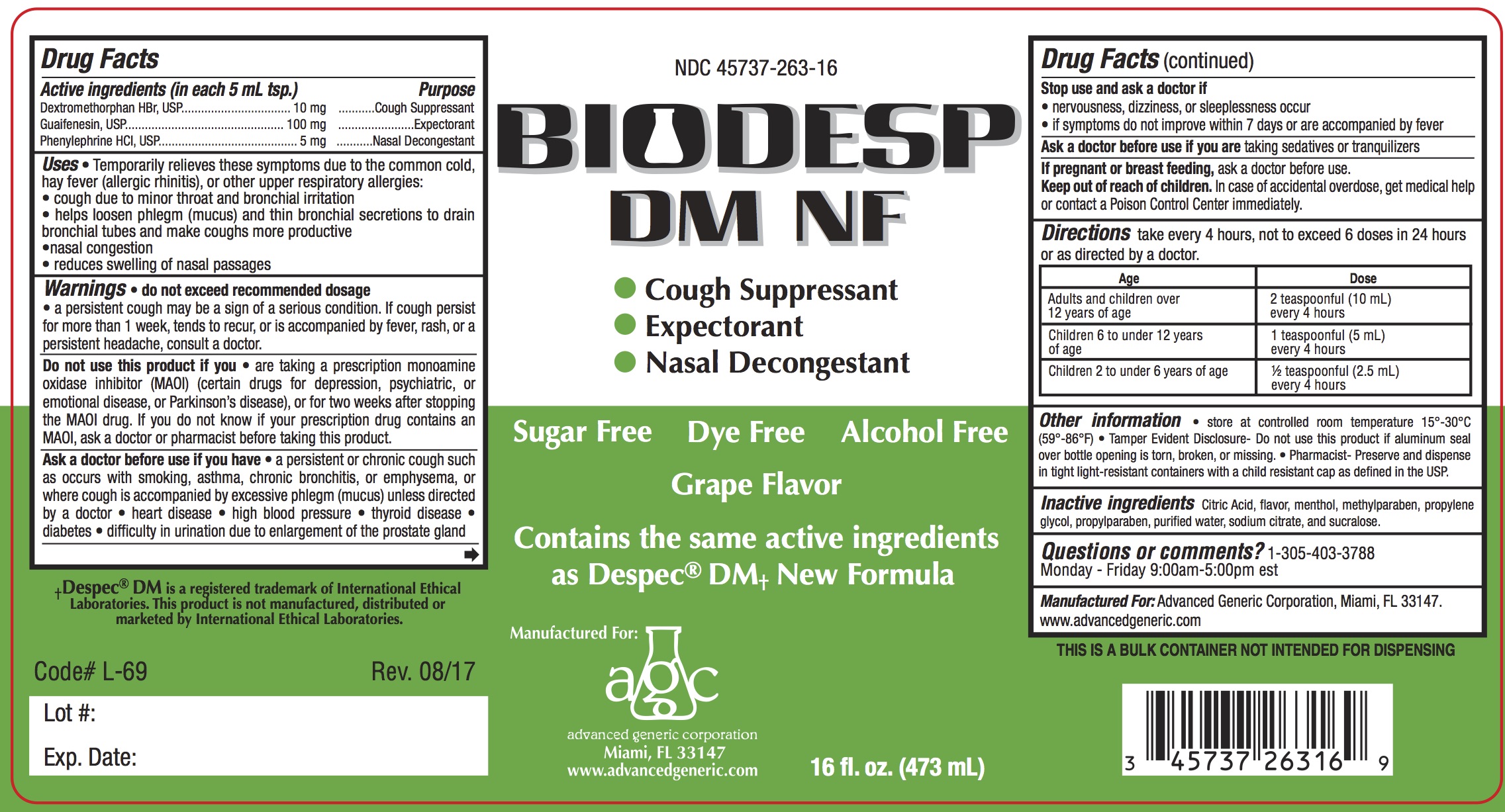 Pill image for Agc-biodespdmnf 263