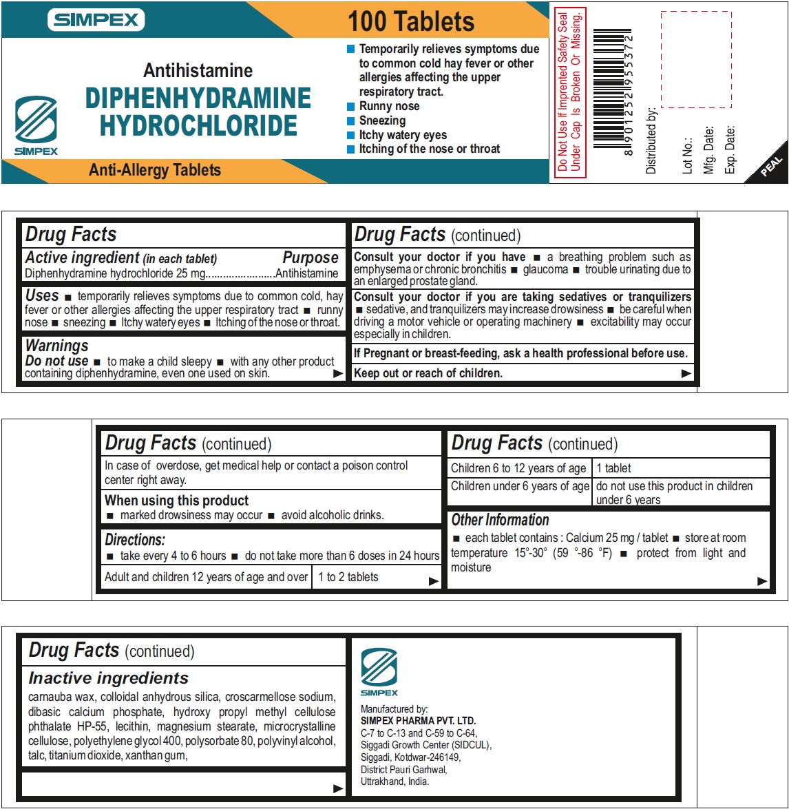 Pill image for Diphenhydramine Hydrochloride