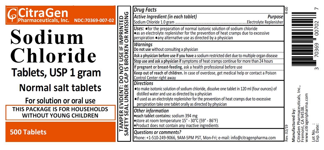 Pill image for Sodium Chloride Tablets, Usp
