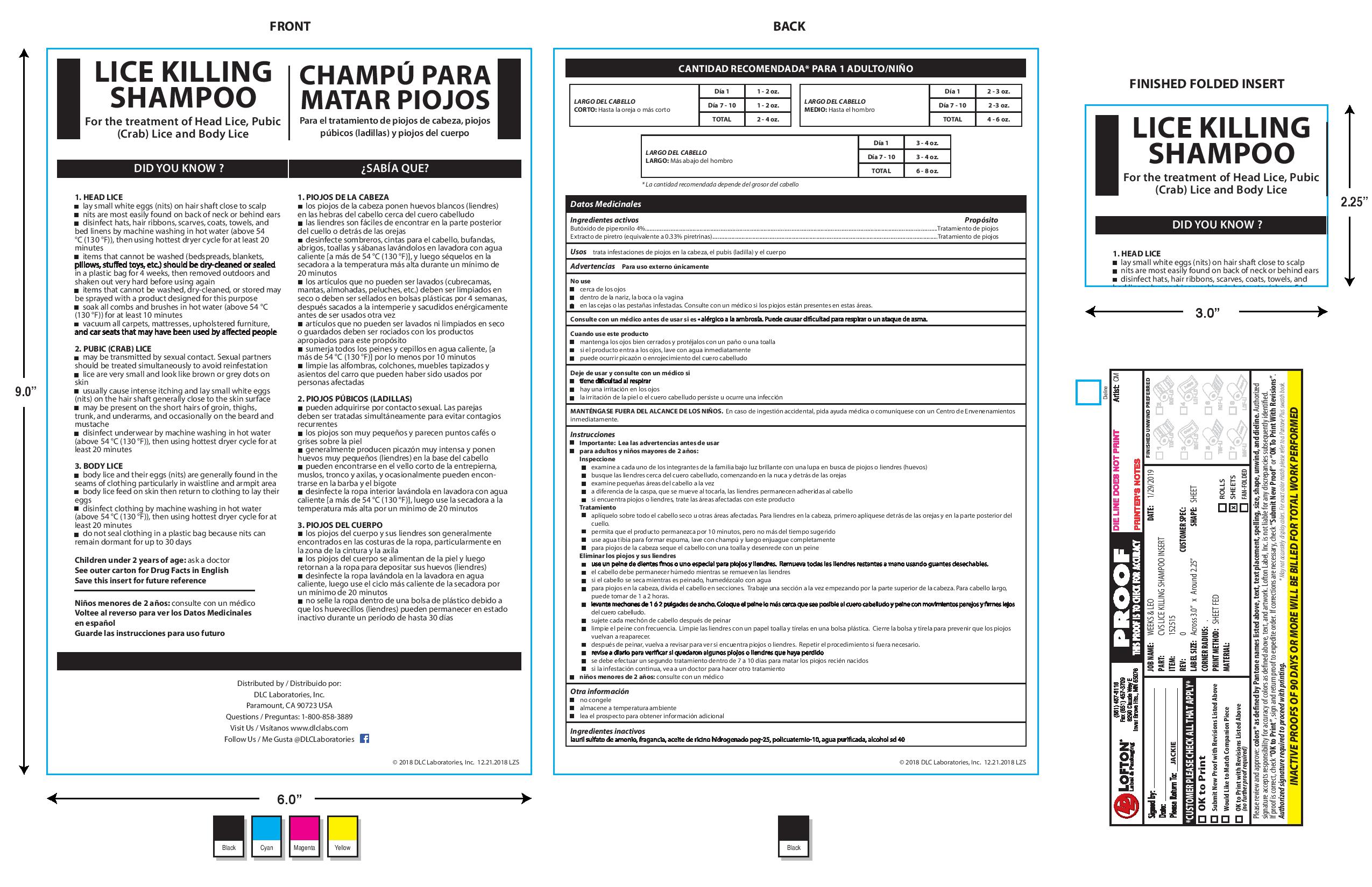 Pill image for Zap Lice Killing Shampoo Drug Facts