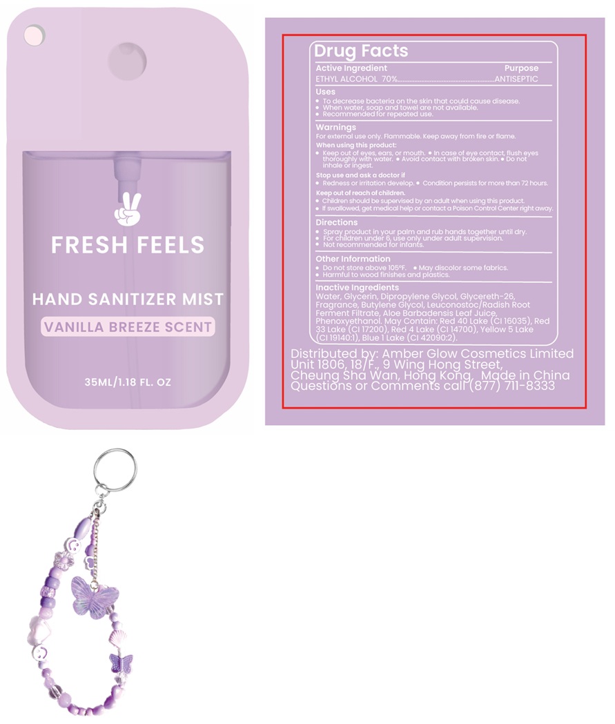 Pill image for Fresh Feels hand Sanitizer Mist vanilla Breeze scent