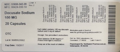 Pill image for Docusate Sodium 100mg