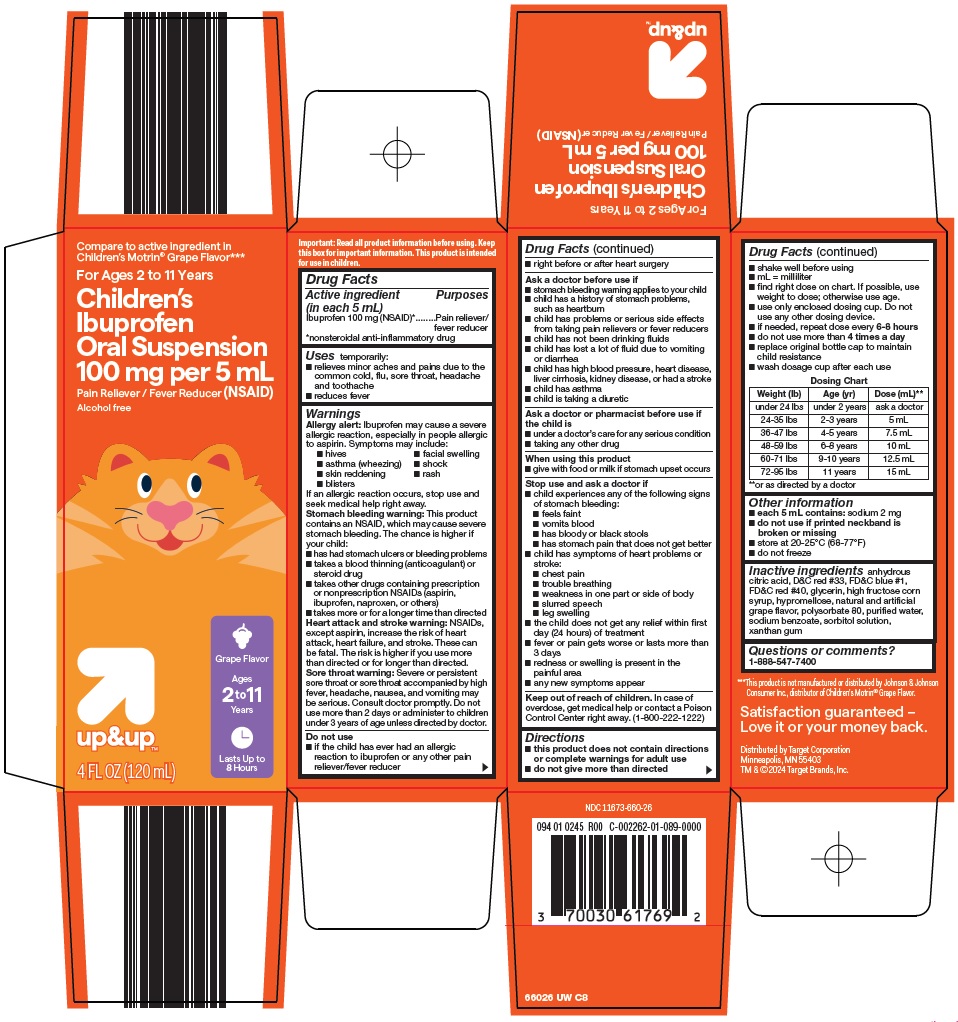 Pill image for Target Corporation Children's Ibuprofen Oral Suspension 100 Mg Per 5 Ml Drug Facts