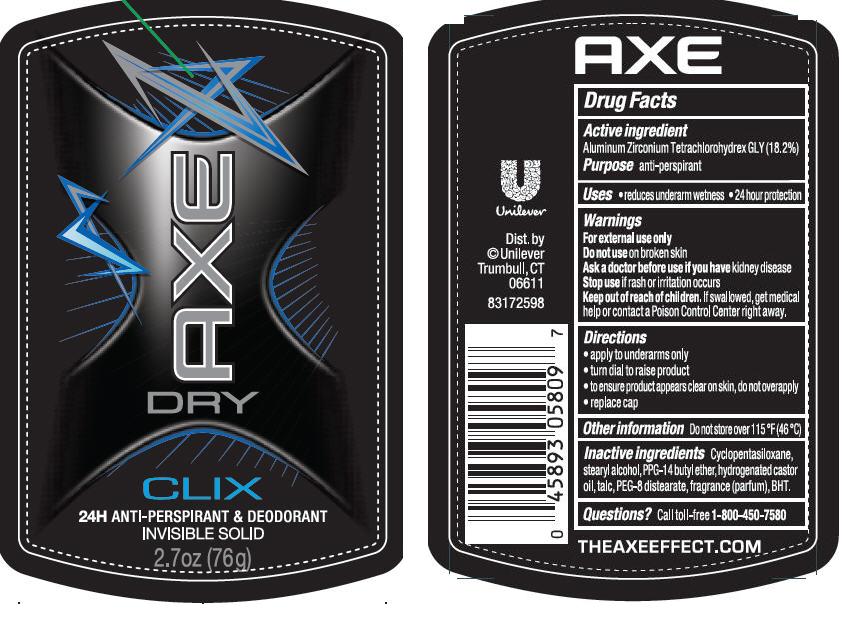 Pill image for axe dry clix antiperspirant deodorant