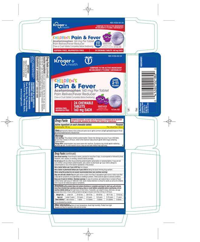 Pill image for Children’s Pain + Fever Chewables Tabs