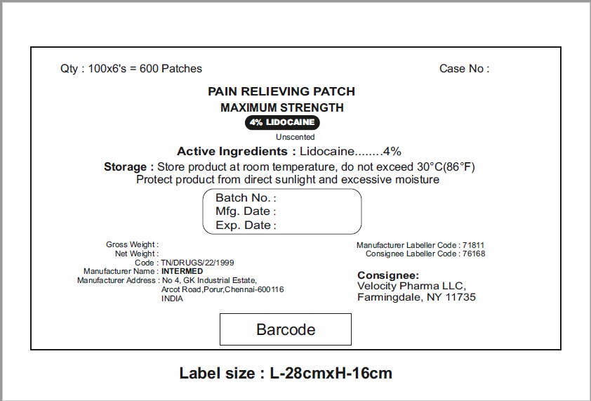 Pill image for maximum strength lidocaine patch- bulk listing