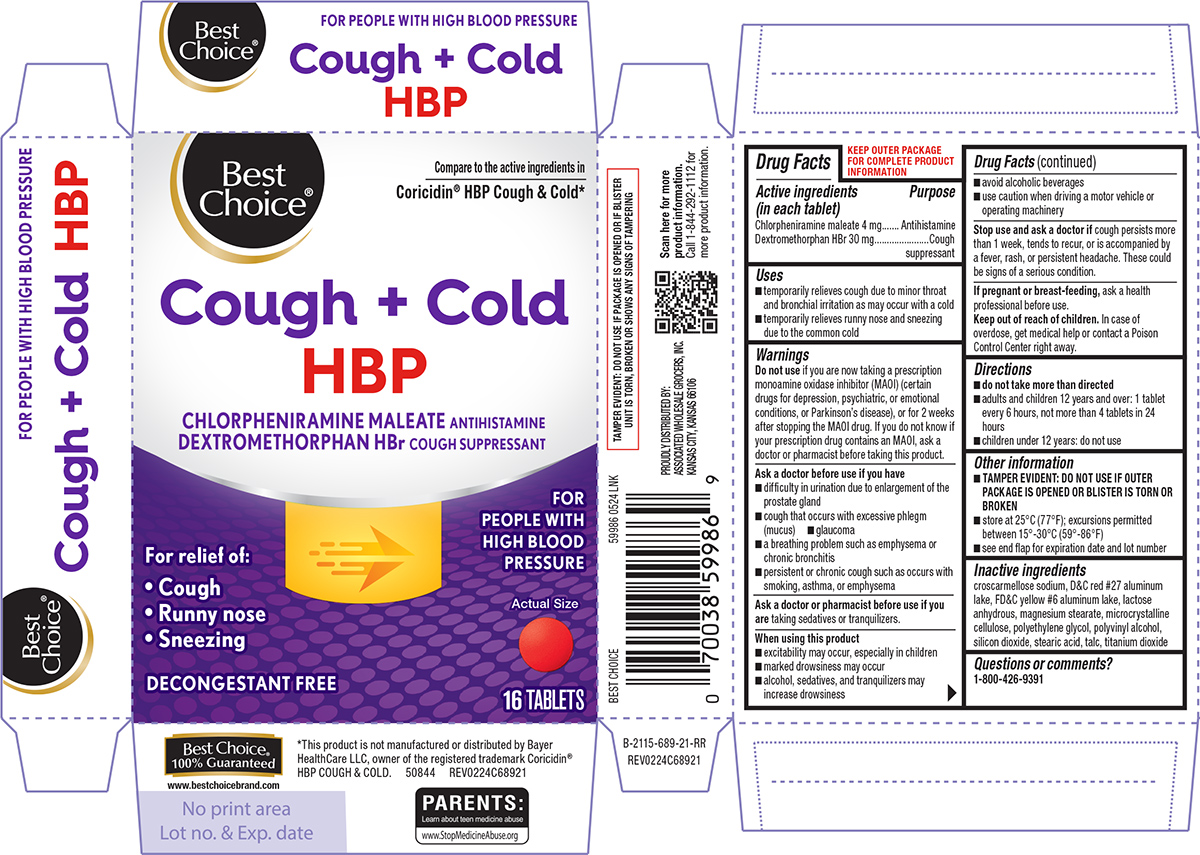 Pill image for Best Choice 44-689 Cough Cold Hbp