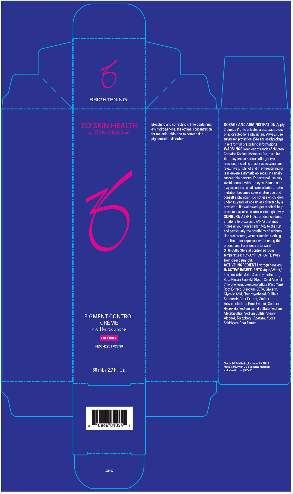 Pill image for Zo® Skin Health Pigment Control Crème 4% Hydroquinone