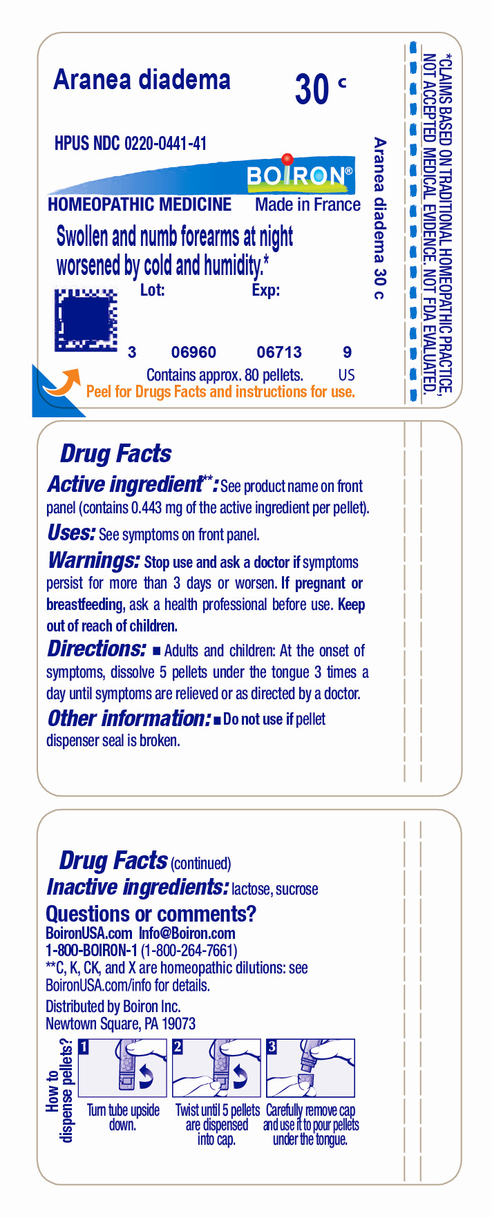 Pill image for Aranea Diadema 30c