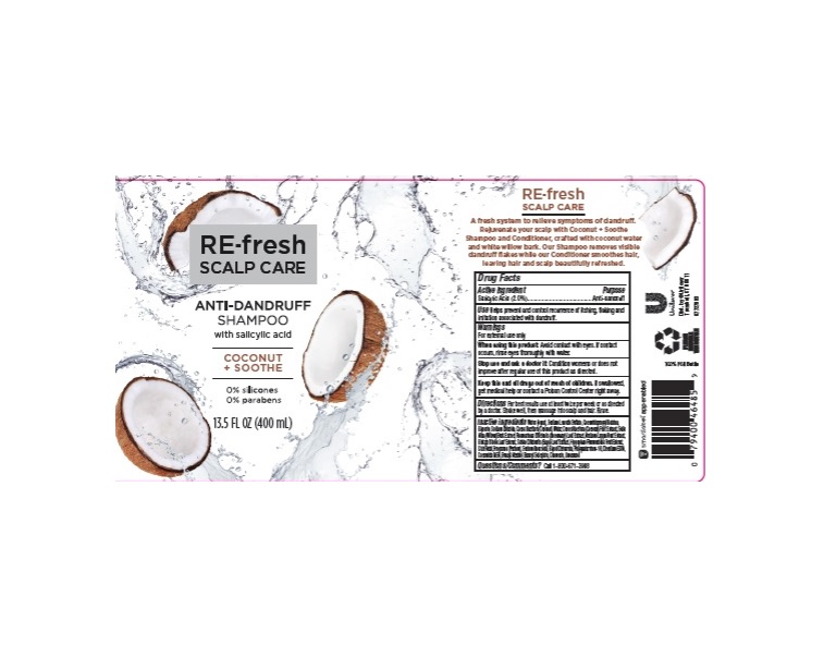 Pill image for Re-fresh Scalp Care Coconut + Soothe Anti-dandruff Shampoo