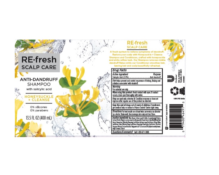 Pill image for re-fresh scalp care honeysuckle + cleanse anti-dandruff shampoo